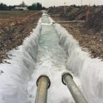 Canali di scarico drenaggio isolati