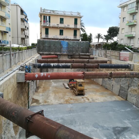 Impianto drenaggio nuovo complesso residenziale Alassio_3